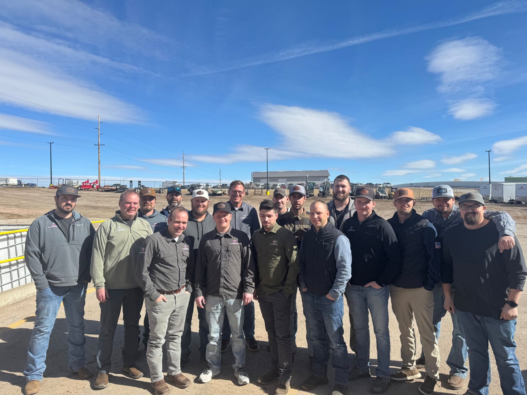 Wescom team standing together outdoors